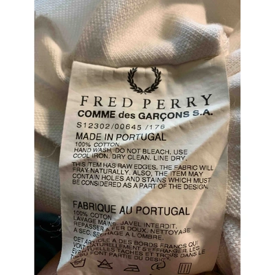 Pre-owned Fred Perry Polo Shirt In White