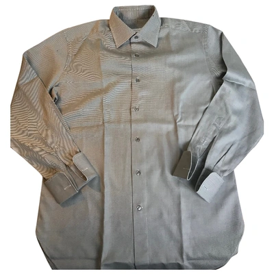 Pre-owned Ermenegildo Zegna Grey Cotton Shirts