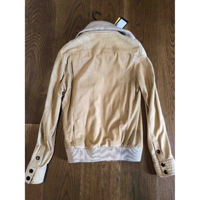 Pre-owned Fendi Beige Leather Jacket