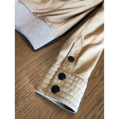 Pre-owned Fendi Beige Leather Jacket