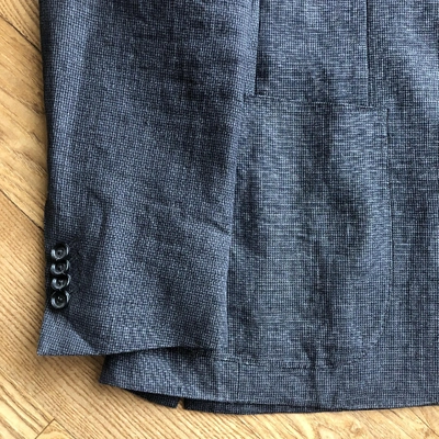 Pre-owned Z Zegna Grey Linen Jacket
