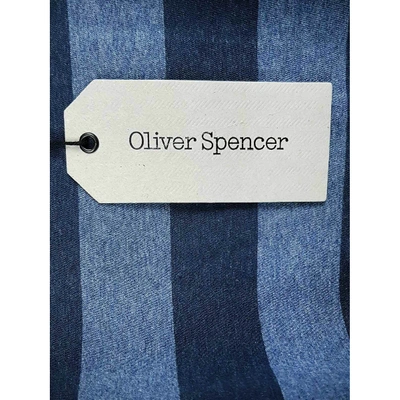OLIVER SPENCER Pre-owned Navy Cotton T-shirt