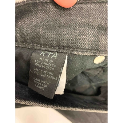 Pre-owned Rta Black Cotton - Elasthane Jeans