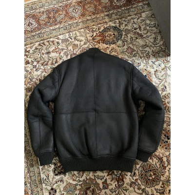 Pre-owned Dkny Black Shearling Jacket