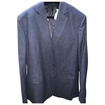Pre-owned Balenciaga Blue Wool Jacket