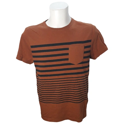 Pre-owned Tommy Hilfiger Brown Cotton T-shirts