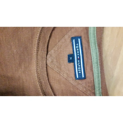 Pre-owned Tommy Hilfiger Brown Cotton T-shirts