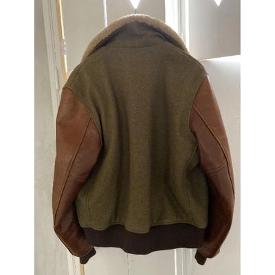 Pre-owned Schott Khaki Tweed Jacket