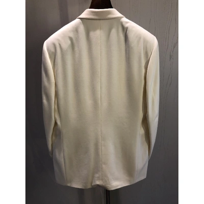 Pre-owned Canali White Wool Jacket