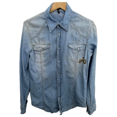 Pre-owned Roberto Cavalli Shirt In Blue
