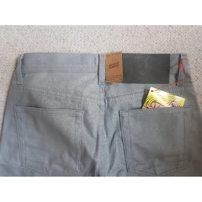 Pre-owned Naked & Famous Straight Jeans In Grey