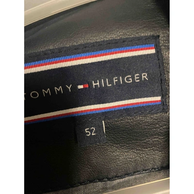 Pre-owned Tommy Hilfiger Blue Suede Jacket