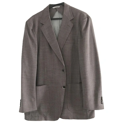 Pre-owned Canali Grey Wool Jacket