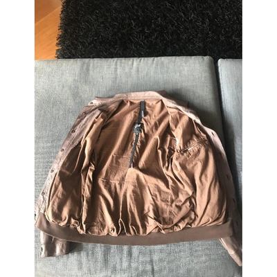 Pre-owned Garrett Leight Leather Jacket In Brown