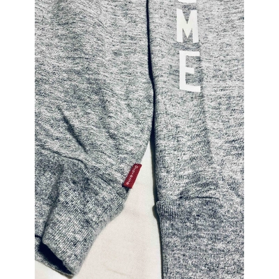Pre-owned Supreme Sweatshirt In Grey