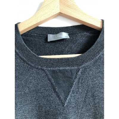 Pre-owned Dior Grey Silk Knitwear & Sweatshirts