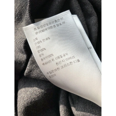 Pre-owned Dior Grey Silk Knitwear & Sweatshirts