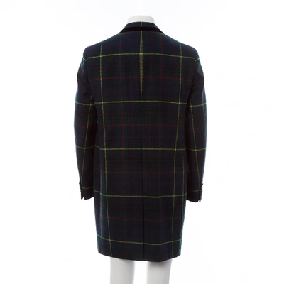 Pre-owned Moschino Wool Coat In Multicolour