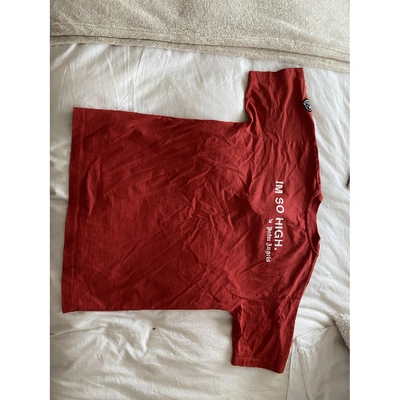 Pre-owned Moncler Genius Red Cotton T-shirt