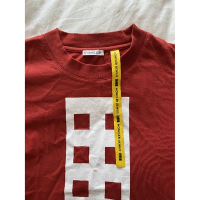 Pre-owned Moncler Genius Red Cotton T-shirt