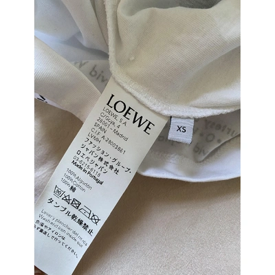 Pre-owned Loewe White Cotton T-shirts