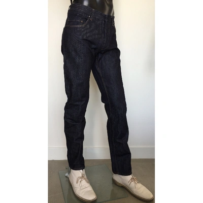 Pre-owned Costume National Straight Jeans In Blue