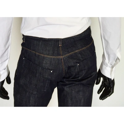 Pre-owned Costume National Straight Jeans In Blue