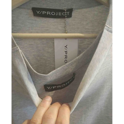 Pre-owned Y/project Grey Cotton T-shirts