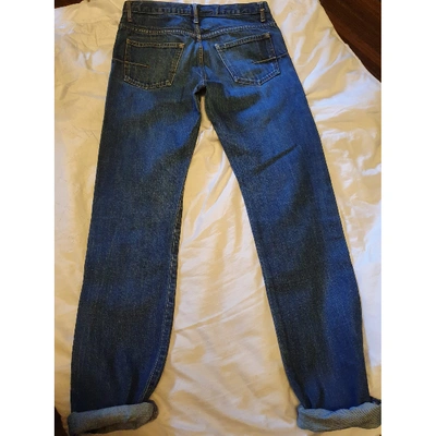 Pre-owned Dior Jeans In Navy