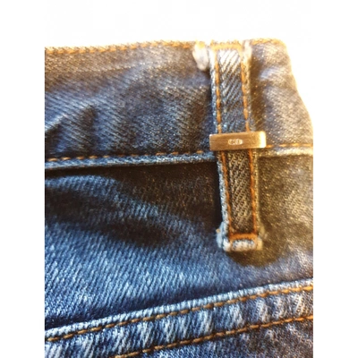 Pre-owned Dior Jeans In Navy