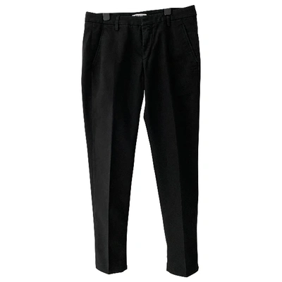 Pre-owned Dondup Trousers In Black