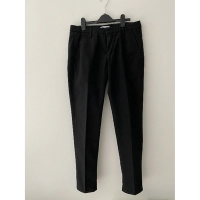 Pre-owned Dondup Trousers In Black