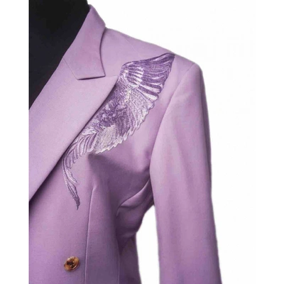 Pre-owned Christian Dada Wool Vest In Purple