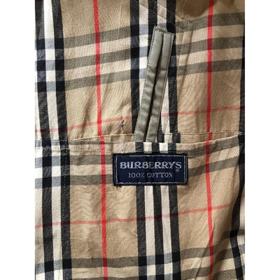 Pre-owned Burberry Trenchcoat In Khaki