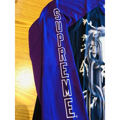 Pre-owned Supreme Purple Cotton T-shirt