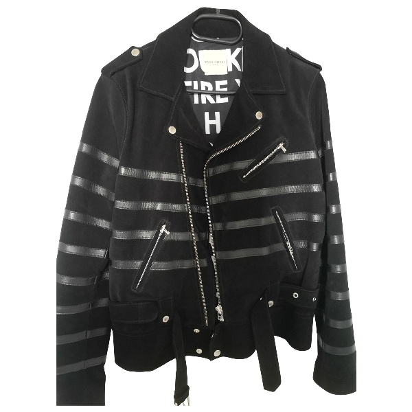 Pre Owned Each X Other Each X Black Leather Jacket Modesens