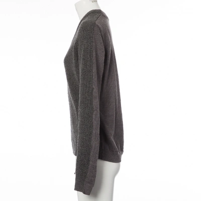 Pre-owned Alexander Mcqueen Wool Pull In Grey