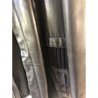 Pre-owned Bally Black Leather Coat