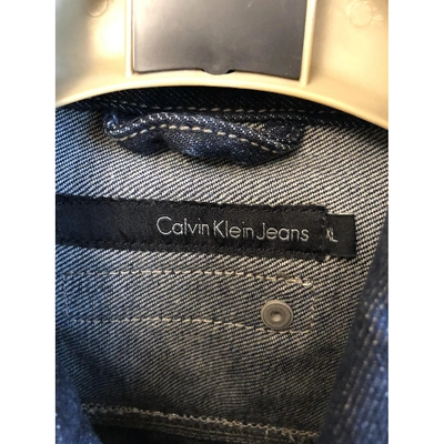 Pre-owned Calvin Klein Jacket In Navy