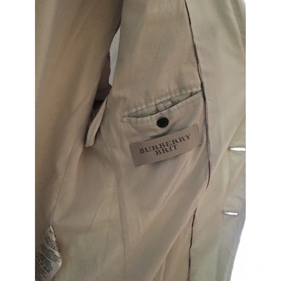 Pre-owned Burberry Beige Cotton Jacket