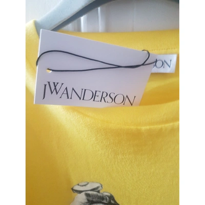 Pre-owned Jw Anderson T-shirt In Yellow