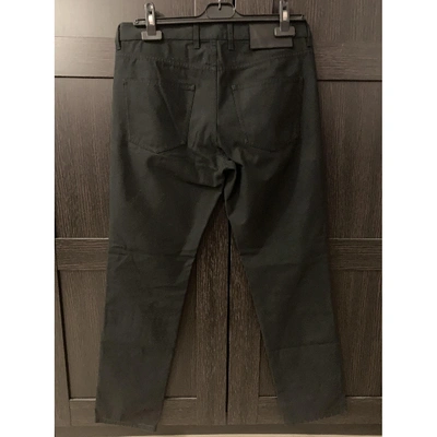 Pre-owned Lanvin Straight Jeans In Black