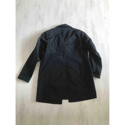 Pre-owned Burberry Black Polyester Coat