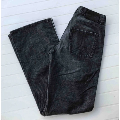 Pre-owned Moschino Black Cotton Jeans