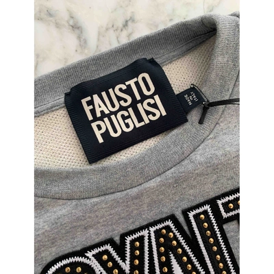 Pre-owned Fausto Puglisi Grey Cotton Knitwear & Sweatshirts