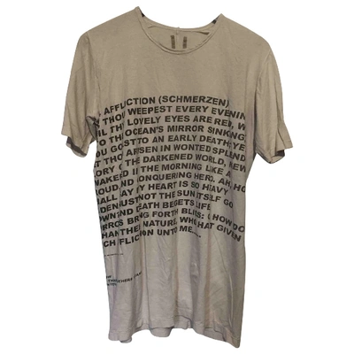 Pre-owned Rick Owens Drkshdw Beige Cotton T-shirts