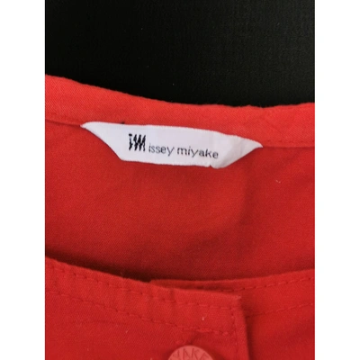 Pre-owned Issey Miyake Vest In Red