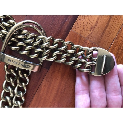 Pre-owned Ralph Lauren Gold Metal Belt