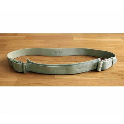 Pre-owned Vanessa Bruno Leather Belt In Green