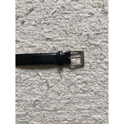 Pre-owned Coach Black Leather Belt